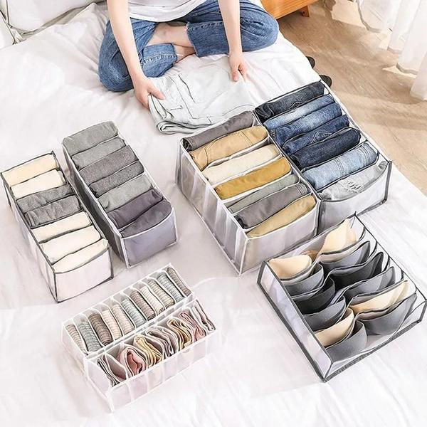 Imagem de Organizador de Gaveta para Roupas Íntimas, Calças Jeans, Sutiãs, Meias e Camisetas