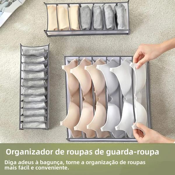 Imagem de Organizador de Gaveta para Roupas Íntimas, Calças Jeans, Sutiãs, Meias e Camisetas