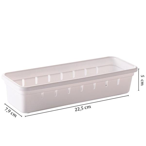 Imagem de Organizador de gavetas e talheres modular 22,5 x 7,9 cm com 6 unidades Plasutil ref.9732