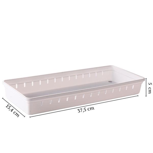 Imagem de Organizador de gavetas e talheres modular 37,5 x 15,4 cm com 3 unidades Plasutil ref.9735