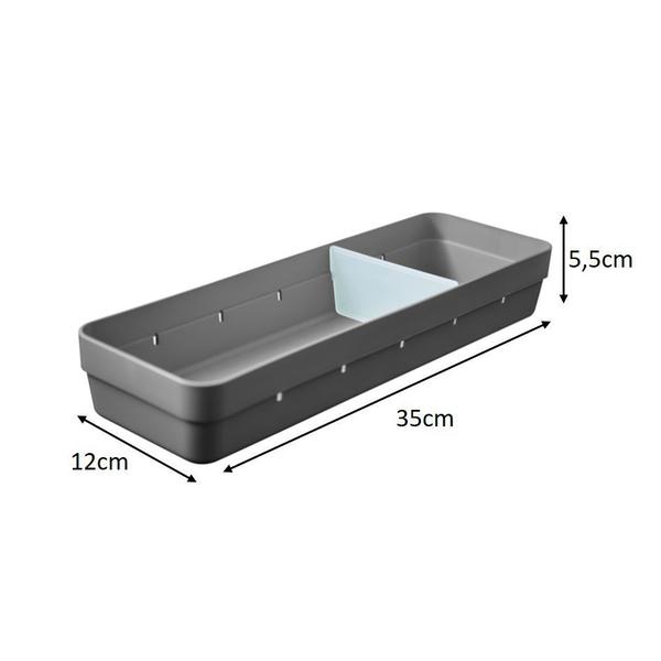 Imagem de Organizador De Gavetas Plástico Divisor Objetos Talheres Cozinha Quarto - OL 500 Ou