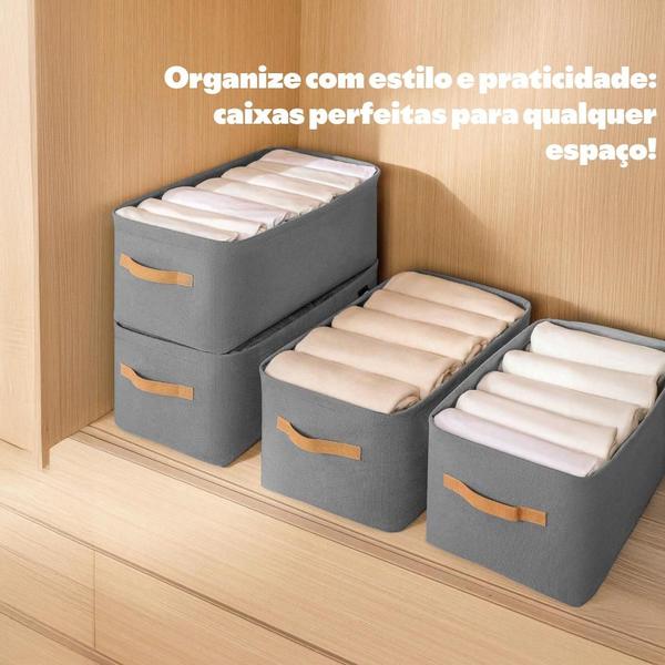 Imagem de Organizador De Guarda Roupa Cesto Multiuso Dobrável