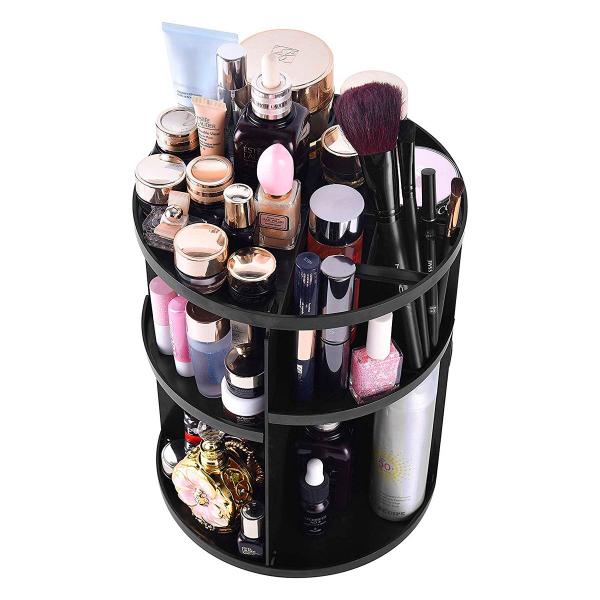 Organizador de Maquiagem Giratório Ideal Para Organizar Pincéis e Bases - HIGA Imagem de Organizador de Maquiagem Giratório Ideal Para Organizar Pincéis e Bases
