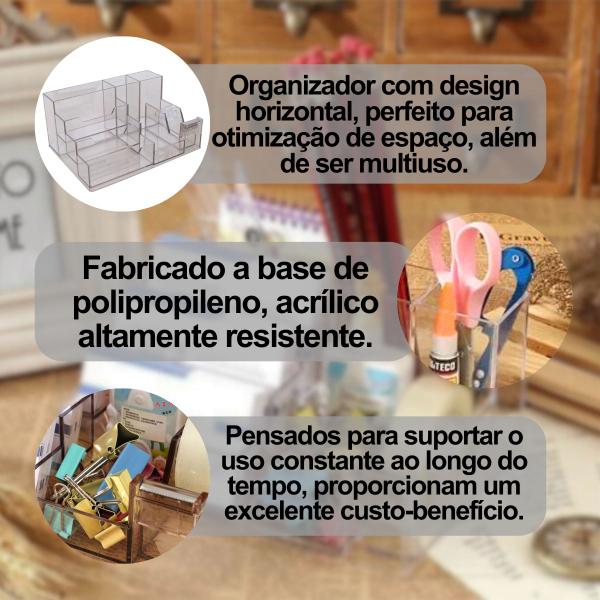 Imagem de Organizador De Mesa Multiuso Porta Treco Elegante Escritório