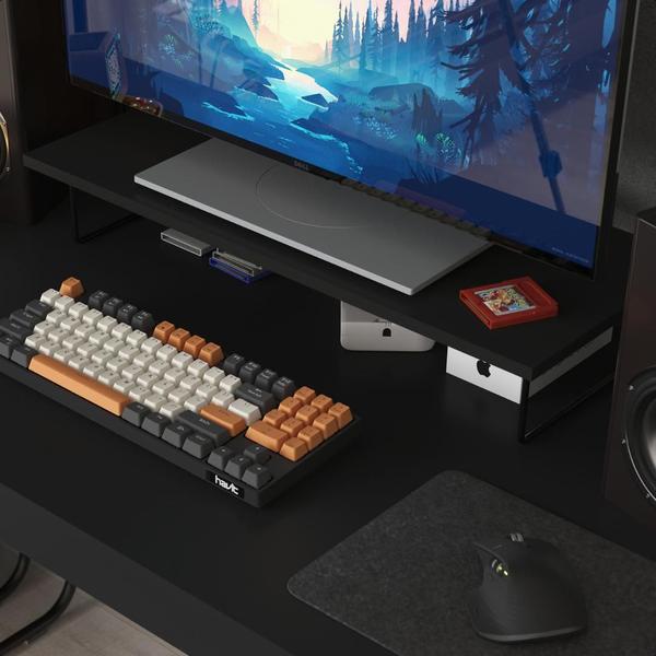 Imagem de Organizador de Mesa Suporte Base Para Monitor Criare Preto