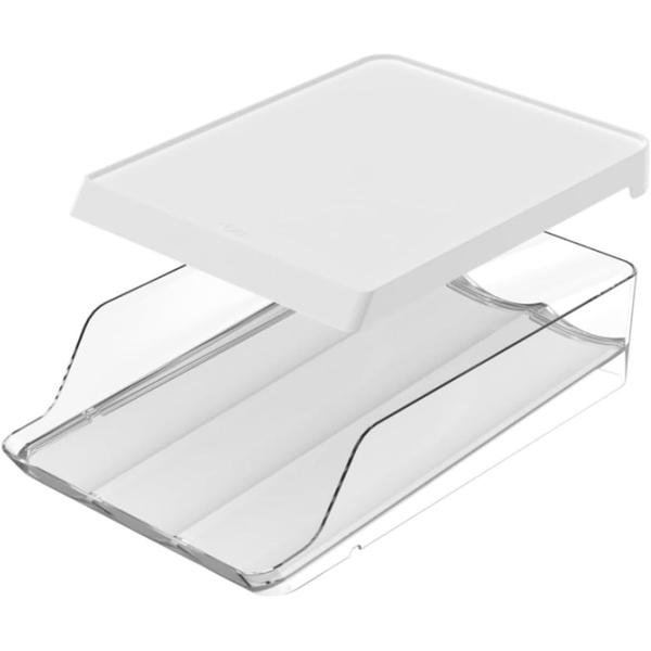 Imagem de Organizador de Ovos 21 unid Roll Clear Fresh OU 20,5 x 33 x 7,5cm - Branco Ou