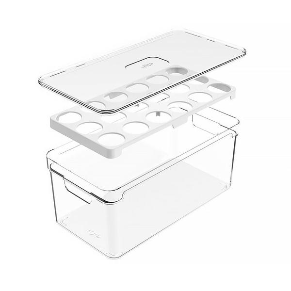 Organizador de Ovos para 36 Unid com Tampa Clear Fresh Natural OF150NT - Ou - OU, MARTIPLAST Imagem de Organizador de Ovos para 36 Unid com Tampa Clear Fresh Natural OF150NT - Ou