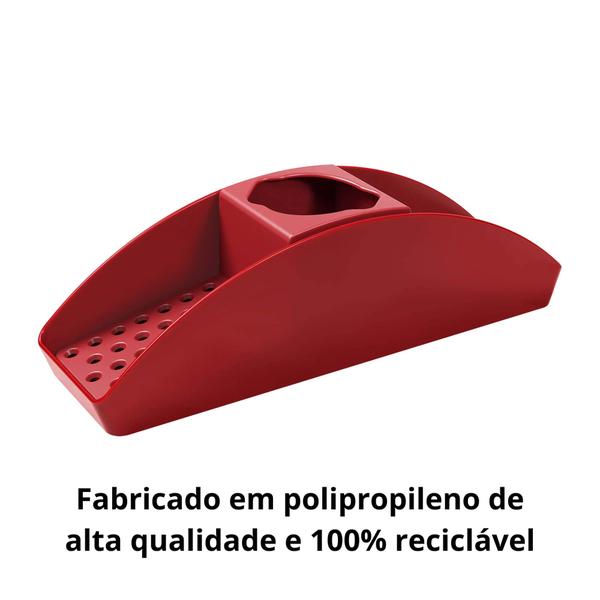 Imagem de Organizador de Pia Coza Basic Vermelho Bold Brinox - 10862/0465