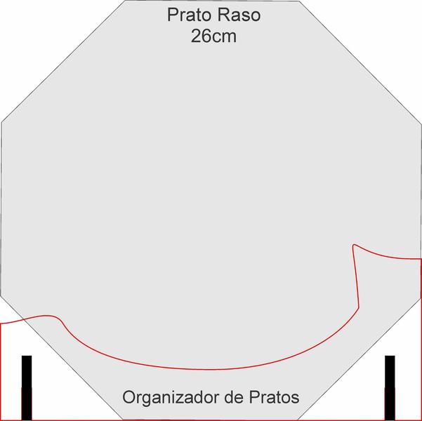 Imagem de Organizador de Pratos Vertical (12 pratos)