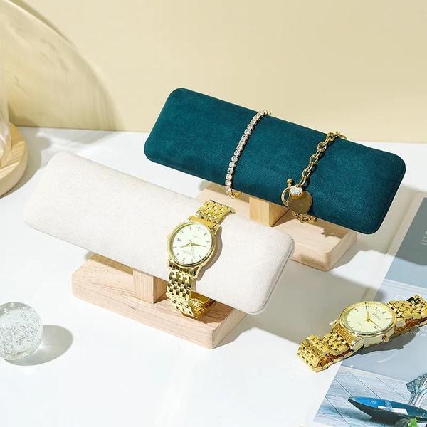 Organizador de Relógios, Colares e Pulseiras de Madeira - Suporte para Jóias Imagem de Organizador de Relógios, Colares e Pulseiras de Madeira - Suporte para Jóias