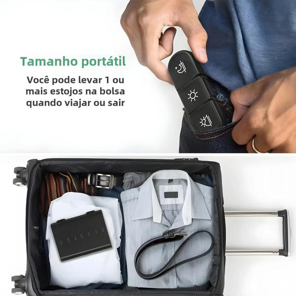 Organizador de Remédios Portátil para 7 Dias - Grande Capacidade para Viagens Imagem de Organizador de Remédios Portátil para 7 Dias - Grande Capacidade para Viagens
