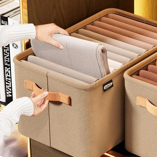 Imagem de Organizador de Roupas Dobrável para Armário - 1, 2 ou 3 Peças - Ideal para Calças, Gavetas e Brinquedos