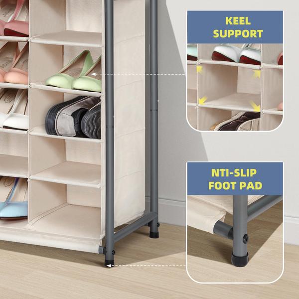 Imagem de Organizador de sapatos Cubby STORAGE MANIAC 20-Cube Beige