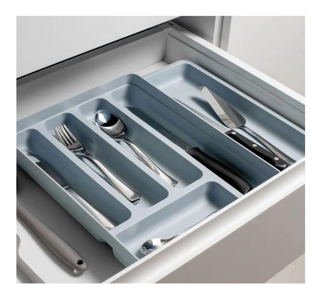 Imagem de Organizador De Talheres Utensílios Com Extensor Para Gavetas