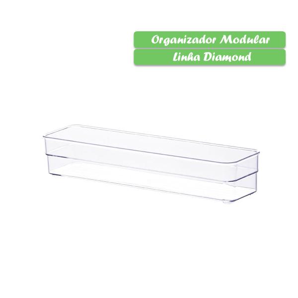 Imagem de Organizador Diamond  30x7,5x5,2cm Cm Cristal Paramount 936