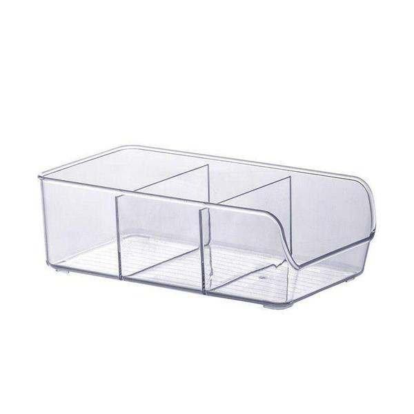 Imagem de Organizador diamond c/ divisorias 28x14x9cm cristal - Paramount Plásticos