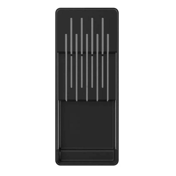 Organizador Divisor 9 Facas para Gaveta Clear Compartimento Grandes e Pequenas Ou Preto Imagem de Organizador Divisor 9 Facas para Gaveta Clear Compartimento Grandes e Pequenas Ou Preto