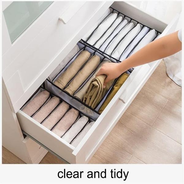 Imagem de Organizador dobravel 7 divisorias para guarda roupa closet