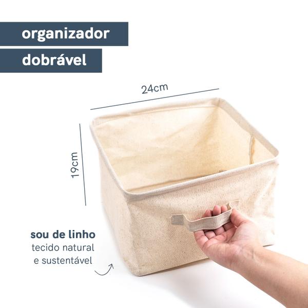 Imagem de Organizador Dobrável Linho - Oikos