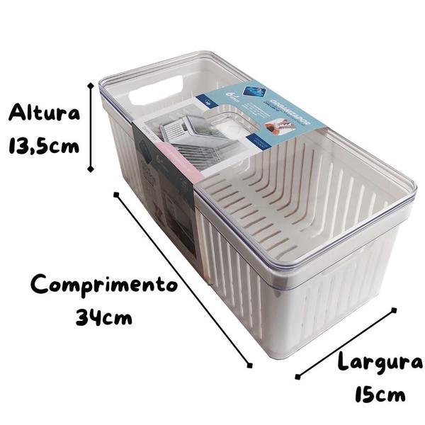 Imagem de Organizador Elegance Grande Alto com Cesto de 6,8 Litros