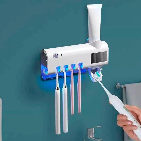 Imagem de Organizador Escova E Creme Dental Ideal Banheiro Fixação