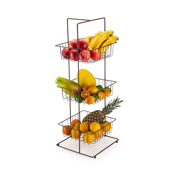 Organizador Fruteira Quadrada Linha Master Corten - Arthi Imagem de Organizador Fruteira Quadrada Linha Master Corten