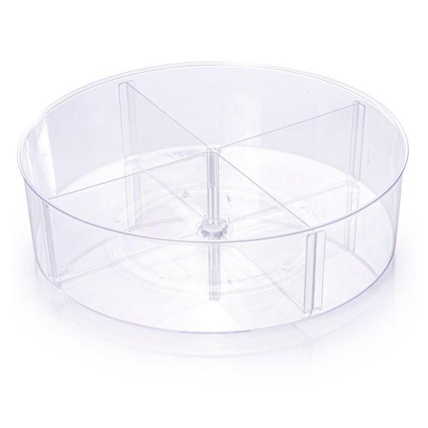 Organizador Giratório Com Divisória Multiuso - Plasútil Imagem de Organizador Giratório Com Divisória Multiuso - Plasútil