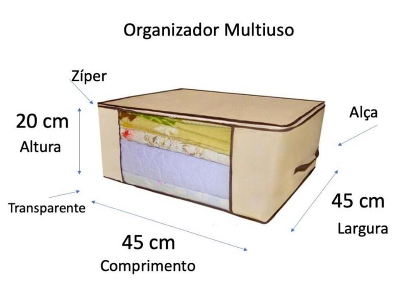 Imagem de Organizador Guarda Roupa Multiuso 45x45x20 1 Unidade