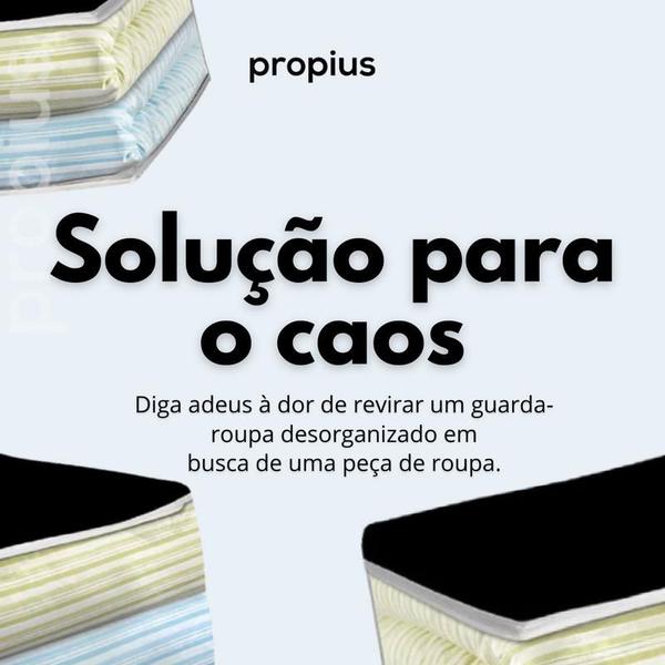 Imagem de Organizador Guarda Roupa Reforçado Reutilizável Classificar Versátil