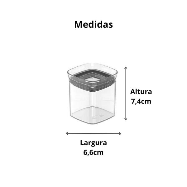 Imagem de Organizador Hermetico Block Cozinha Natural C/tampa 150ml Ou