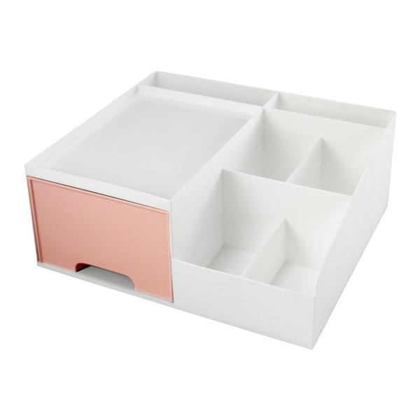 Imagem de Organizador Mesa de 1 Gaveta de Mesa Lifestyle Jacki Design Rosa