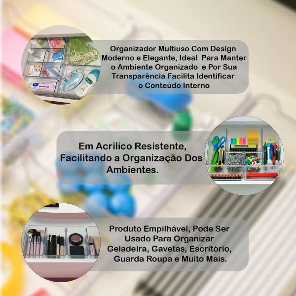 Organizador Modular Multiuso Escritório Acessórios - Plastutti Imagem de Organizador Modular Multiuso Escritório Acessórios