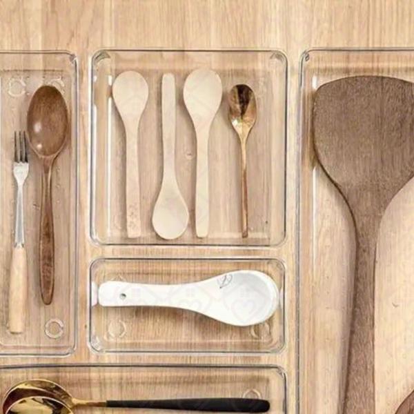 Organizador Modular Multiuso Porta Talheres Maquiagem Kit 3 - PLASTUTTI Imagem de Organizador Modular Multiuso Porta Talheres Maquiagem Kit 3