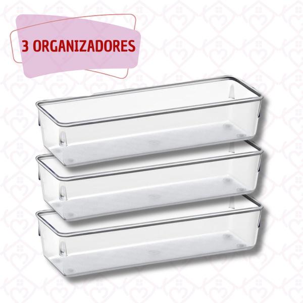 Organizador Modular Multiuso Porta Talheres Maquiagem Kit 3 - PLASTUTTI Imagem de Organizador Modular Multiuso Porta Talheres Maquiagem Kit 3