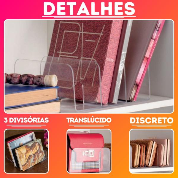 Imagem de Organizador Multi De Livros, Bolsa, Clutch, Carteira 1 Unid.