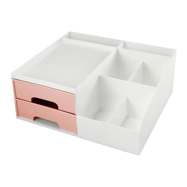 Imagem de Organizador Multiuso de 2 Gavetas Jacki Design - AHX20905 Rosa