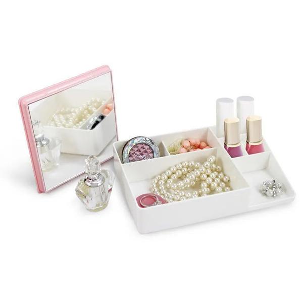 Imagem de Organizador Multiuso Flamingo Jacki Design - AHX20907 Branco/Rosa