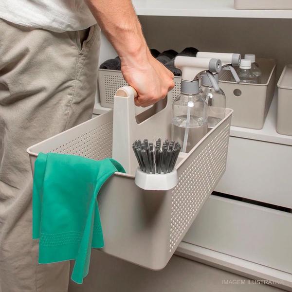 Organizador Multiuso Flow Bege OU Imagem de Organizador Multiuso Flow Bege OU