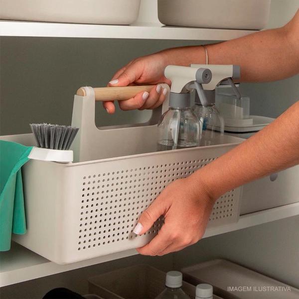 Organizador Multiuso Flow Bege OU Imagem de Organizador Multiuso Flow Bege OU