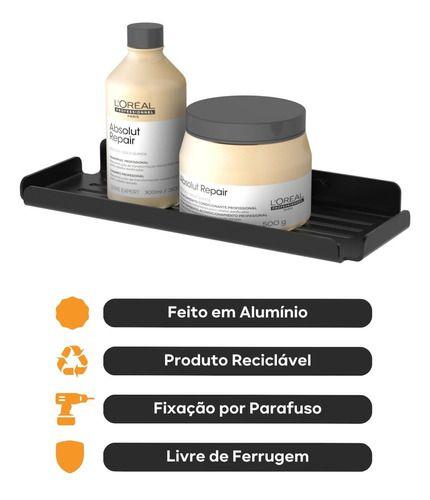 Imagem de Organizador Multiuso Para Banheiro Preto Fosco - Future