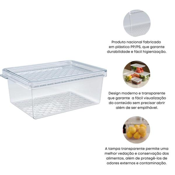 Imagem de Organizador Multiuso para Gavetas, Armários, Geladeiras, Pote Acrílico 600ml Uz