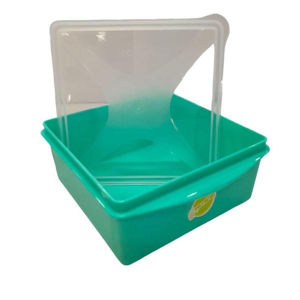 Imagem de Organizador Multiúso Quadrado 620ml Verde Claro - Top Line