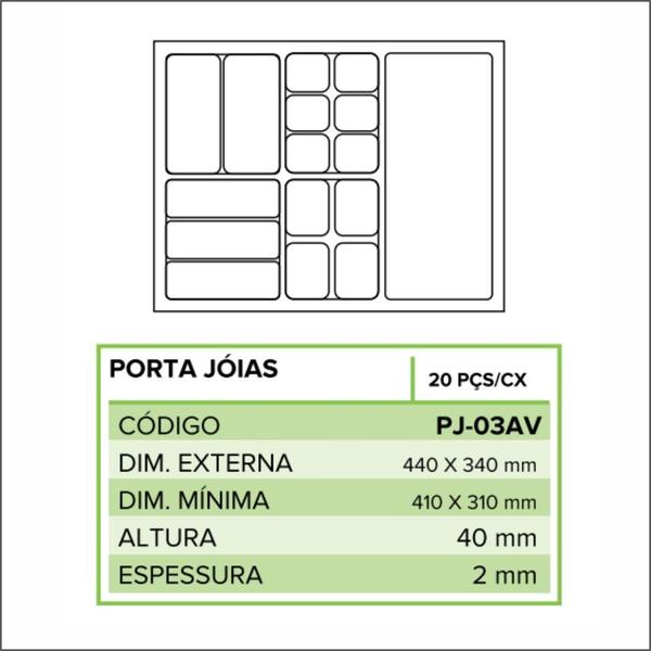 Imagem de Organizador Ou Portas Jóias E Bijuterias Aveludado Bege