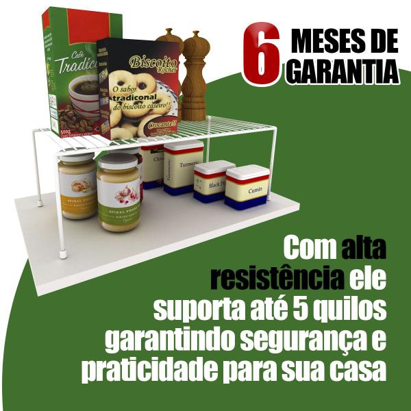 Imagem de Organizador Para Cozinha Armário Prateleira Aramado Grande