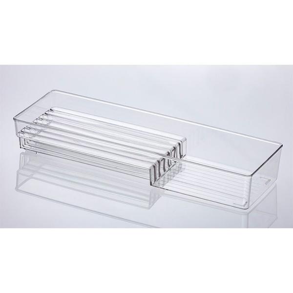 Imagem de Organizador Para Facas Em Acrílico 39x12cm Gavetas Cozinha Paramount