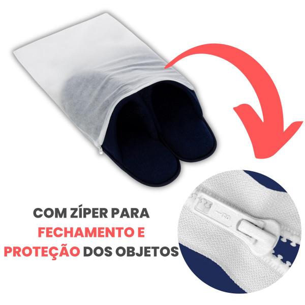 Organizador Para Sapatos e Roupas de Tnt com Zíper 100un - 3J Variedades Imagem de Organizador Para Sapatos e Roupas de Tnt com Zíper 100un