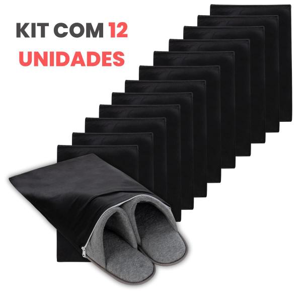 Imagem de Organizador Para Sapatos e Roupas de Tnt com Zíper 12un