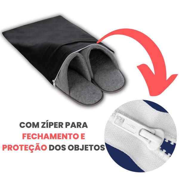 Imagem de Organizador Para Sapatos e Roupas de Tnt com Zíper 12un