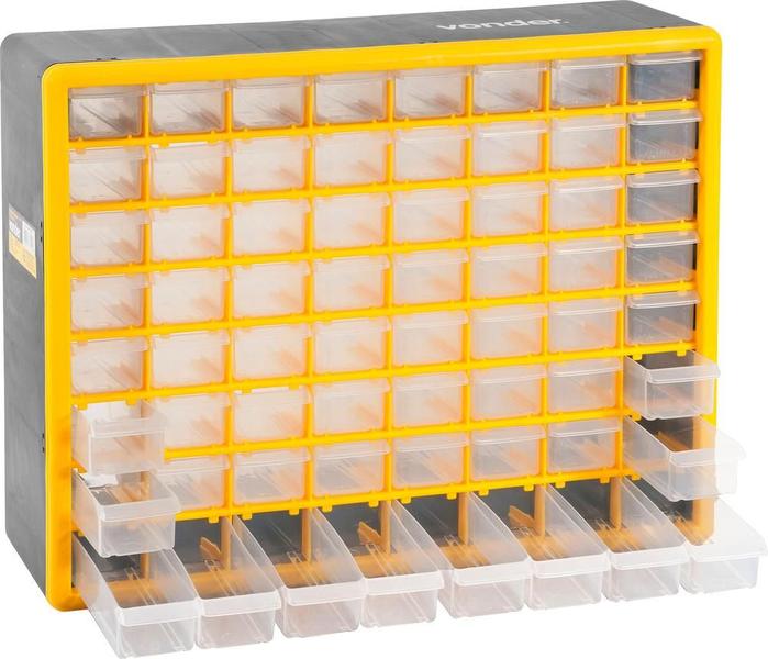 Imagem de Organizador plástico 505x160x400mm 64 bandejas opv310 Vonder