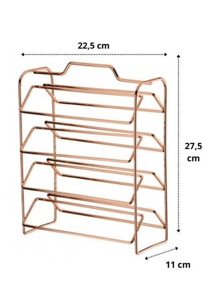 Imagem de Organizador porta Cápsulas de Café - Compatível com Dolce Gusto - Rosé Gold Future 1145RG